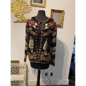 Vintage Christmas sweater Cardigan M